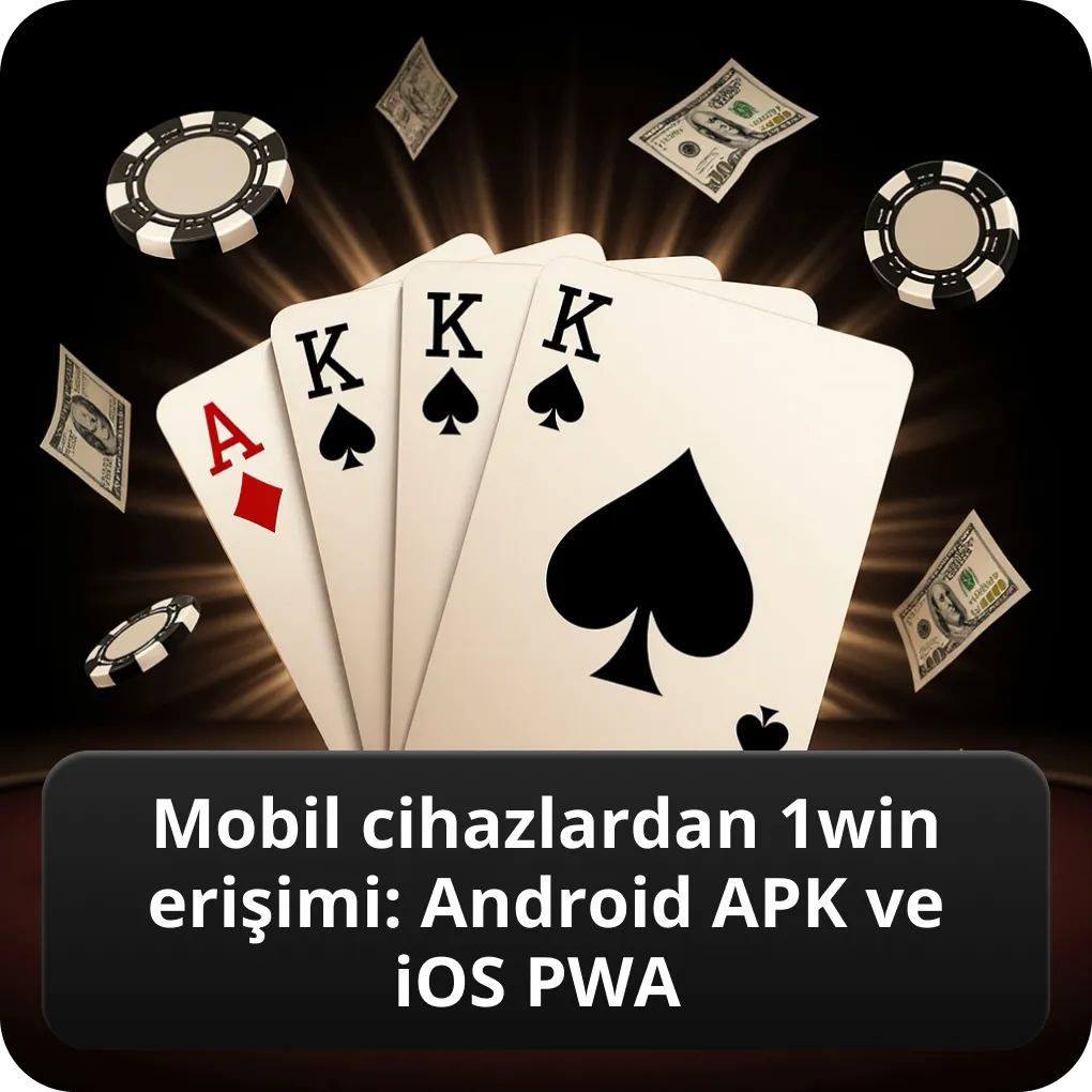 Mobil cihazlardan 1win erişimi Android APK ve iOS PWA
