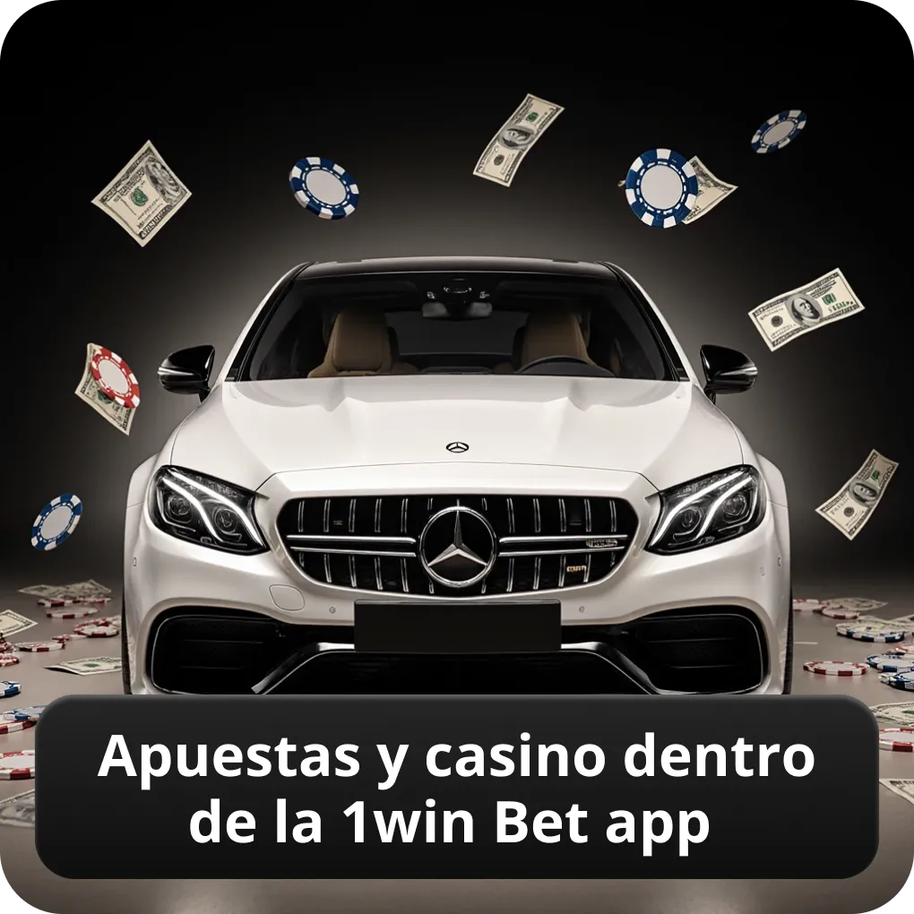 Apuestas y casino dentro de la 1win Bet app