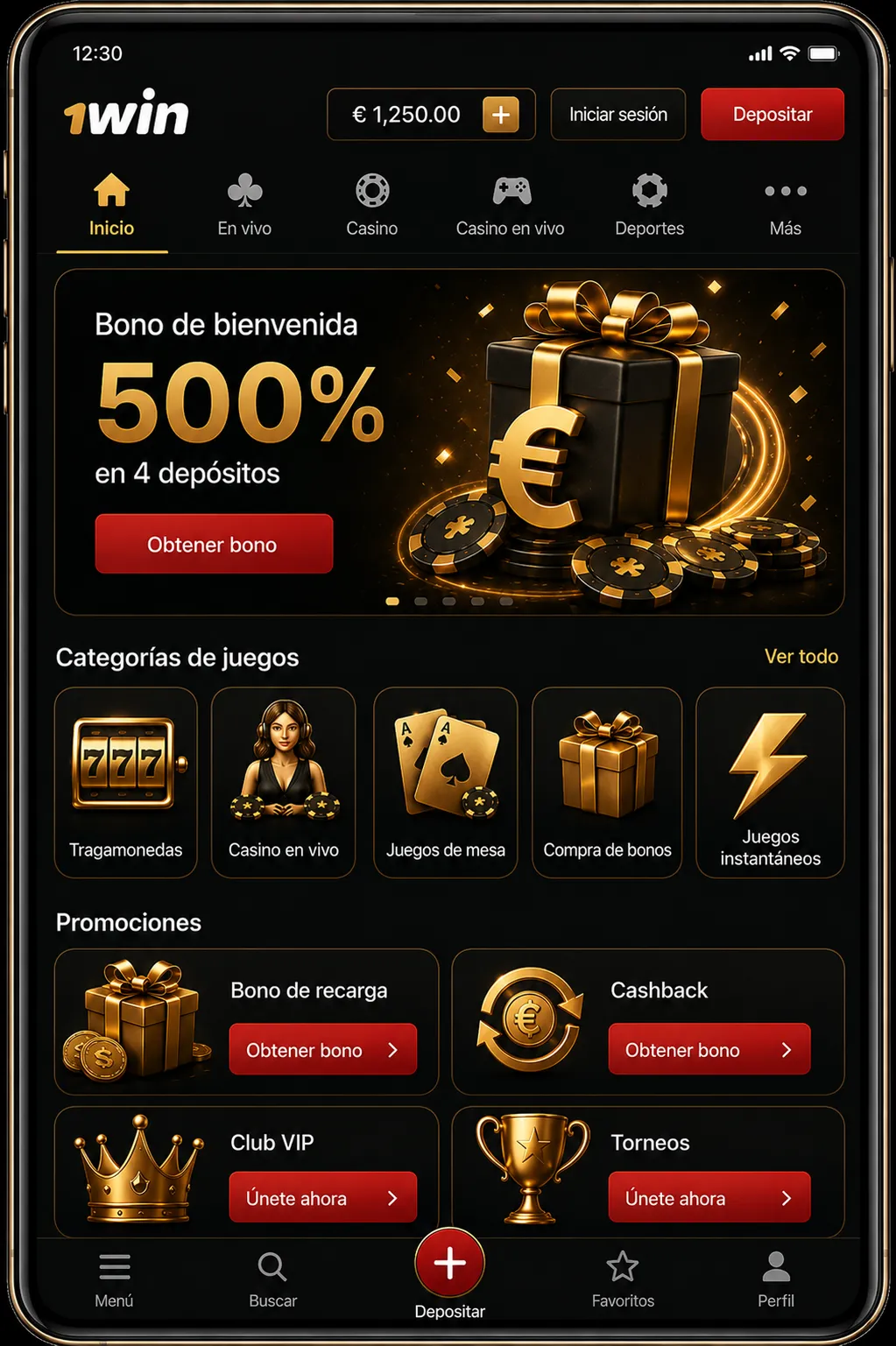 1win APK para Android — cinco pasos de instalación desde el sitio oficial