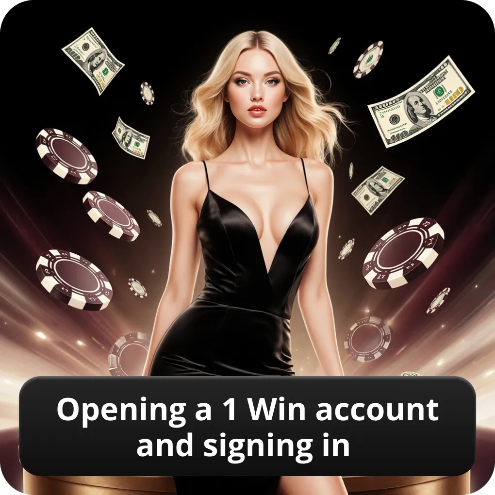 Opening a 1 win account and signing in