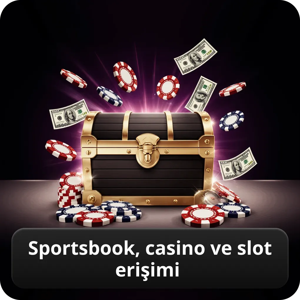 Sportsbook, casino ve slot erişimi 1win giriş ile