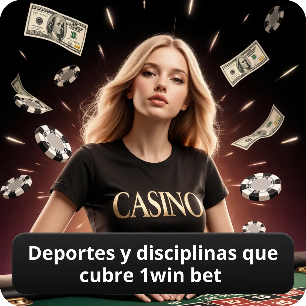 Deportes y disciplinas que cubre 1win bet